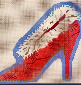 Canvas SANTA BABY HOLIDAY SHOE  JHD1038  5X4.5"