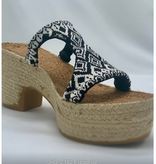 Canvas ESPADRILLE VAMP - BECOMES FINISHED ESPADRILLE  TOURQUIOSE AND TAN  JHD2383
