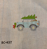 Canvas CHRISTMAS JEEP  RG037