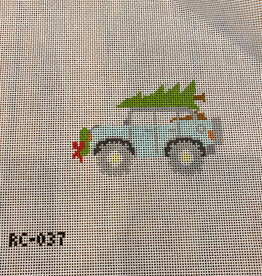 Canvas CHRISTMAS JEEP  RG037