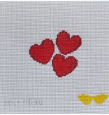 Canvas MINI HEARTS GROUP  NKK003U  2.5X2"