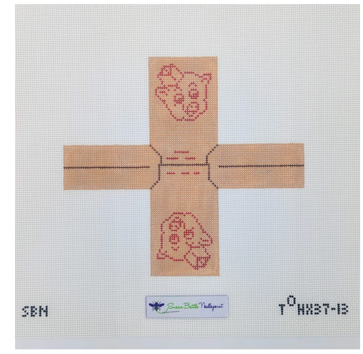 Canvas 3D PIGGLY WIGGLY BAG  X37-13
