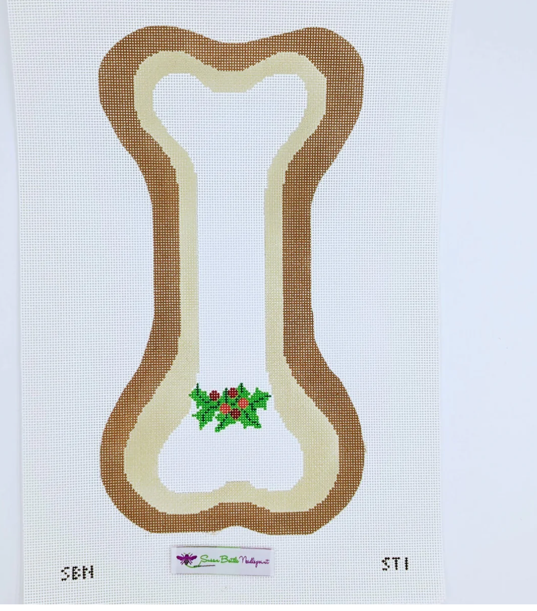 Canvas DOG BONE STOCKING  FULL SIZE  ST01