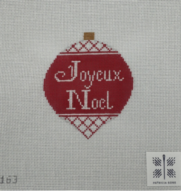 Canvases JOYEUX NOEL  ORNAMENT 163  4X4"