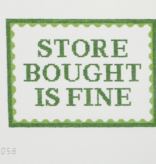 Canvas STORE BOUGHT IS FINE  AGL058W   8.5X6"
