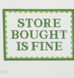 Canvas STORE BOUGHT IS FINE  AGL058W   8.5X6"