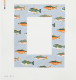 Canvas STREAM OF  FISH FRAME   AGL071   4X6" INSERT