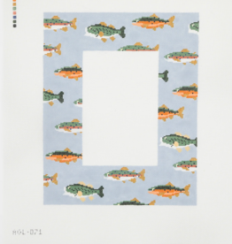 Canvas STREAM OF  FISH FRAME   AGL071   4X6" INSERT