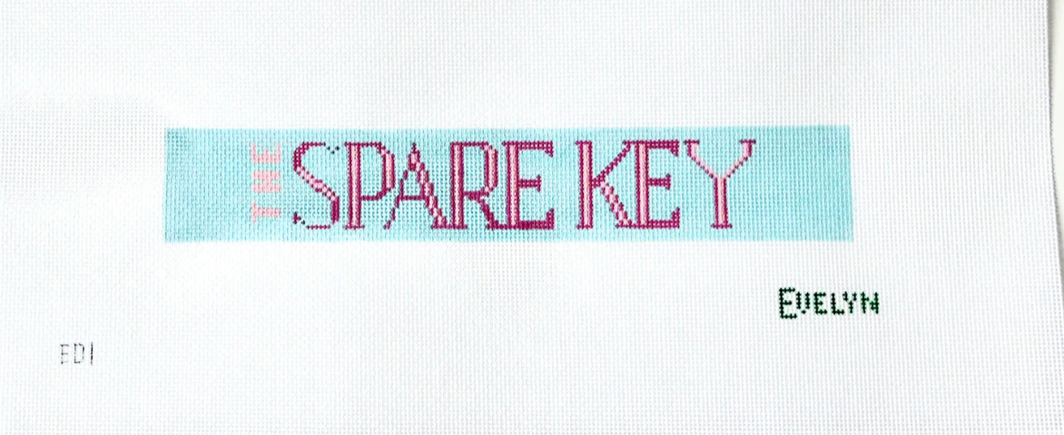 Canvas THE SPARE KEY FOB  ED1   1.5X9"