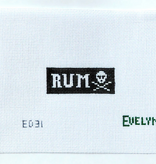 Canvas DECANTER LABELS  - RUM   2.5X1.5"