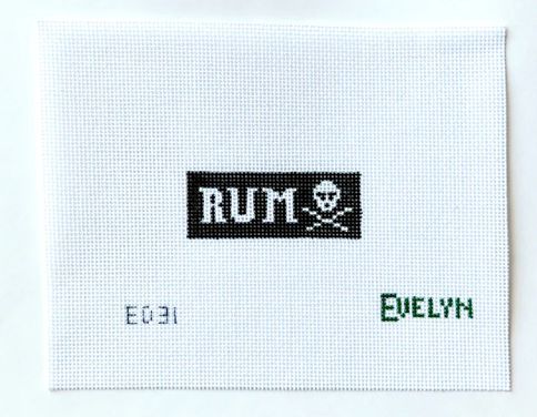 Canvas DECANTER LABELS  - RUM   2.5X1.5"