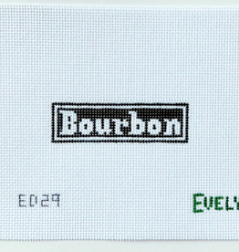 Canvas DECANTER LABELS  - BOURBON   2.5X1.5"