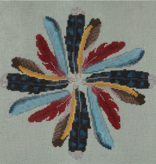 Canvas BACKYARD FEATHERS  SS74  12X12"