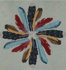 Canvas BACKYARD FEATHERS  SS74  12X12"