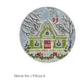 Canvas SWEDISH  HOUSE COLLECTION -#1   TSG29A  4"ROUND