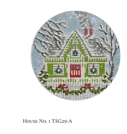 Canvas SWEDISH  HOUSE COLLECTION -#1   TSG29A  4"ROUND