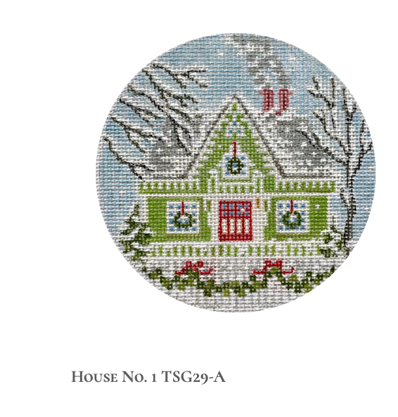 Canvas SWEDISH  HOUSE COLLECTION -#1   TSG29A  4"ROUND