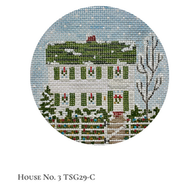 Canvas SWEDISH  HOUSE COLLECTION -#3   TSG29C  4"ROUND