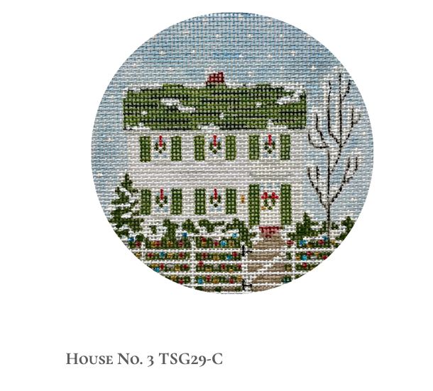 Canvas SWEDISH  HOUSE COLLECTION -#3   TSG29C  4"ROUND