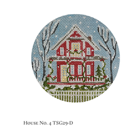 Canvas SWEDISH  HOUSE COLLECTION -#4   TSG29D  4"ROUND