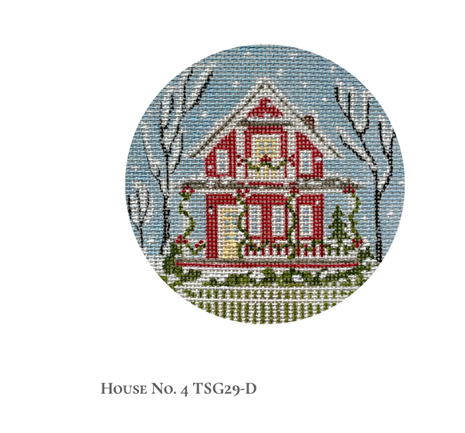 Canvas SWEDISH  HOUSE COLLECTION -#4   TSG29D  4"ROUND