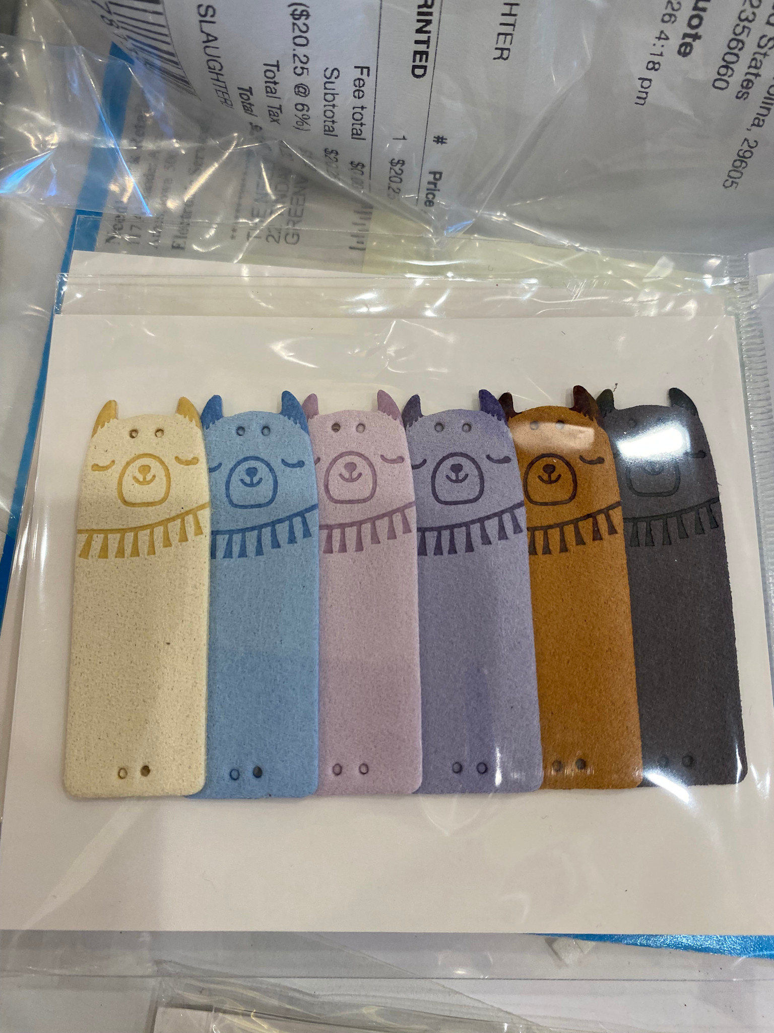 Accessories LEATHER KNIT TAG  -LLAMA   CI/TAGLLAMA   SET OF 6