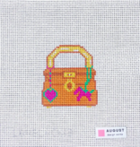 Canvas LOVE LOCK - BAG CHARMS   WITH KEY CHARM  2.5X3.25"