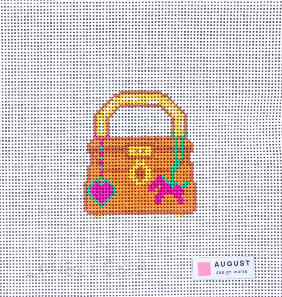 Canvas LOVE LOCK - BAG CHARMS   WITH KEY CHARM  2.5X3.25"