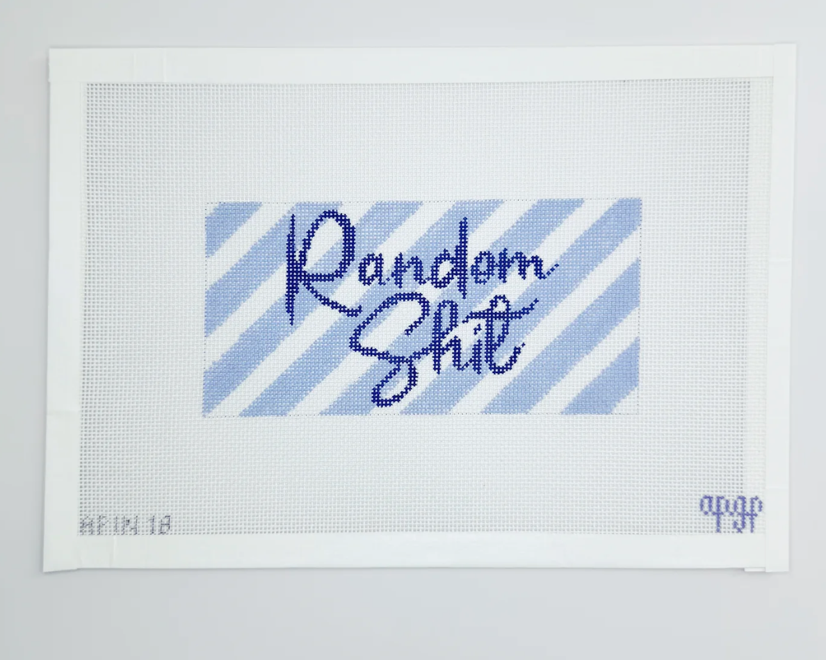 Canvas RANDOM SHIT    APIN18  6X3"