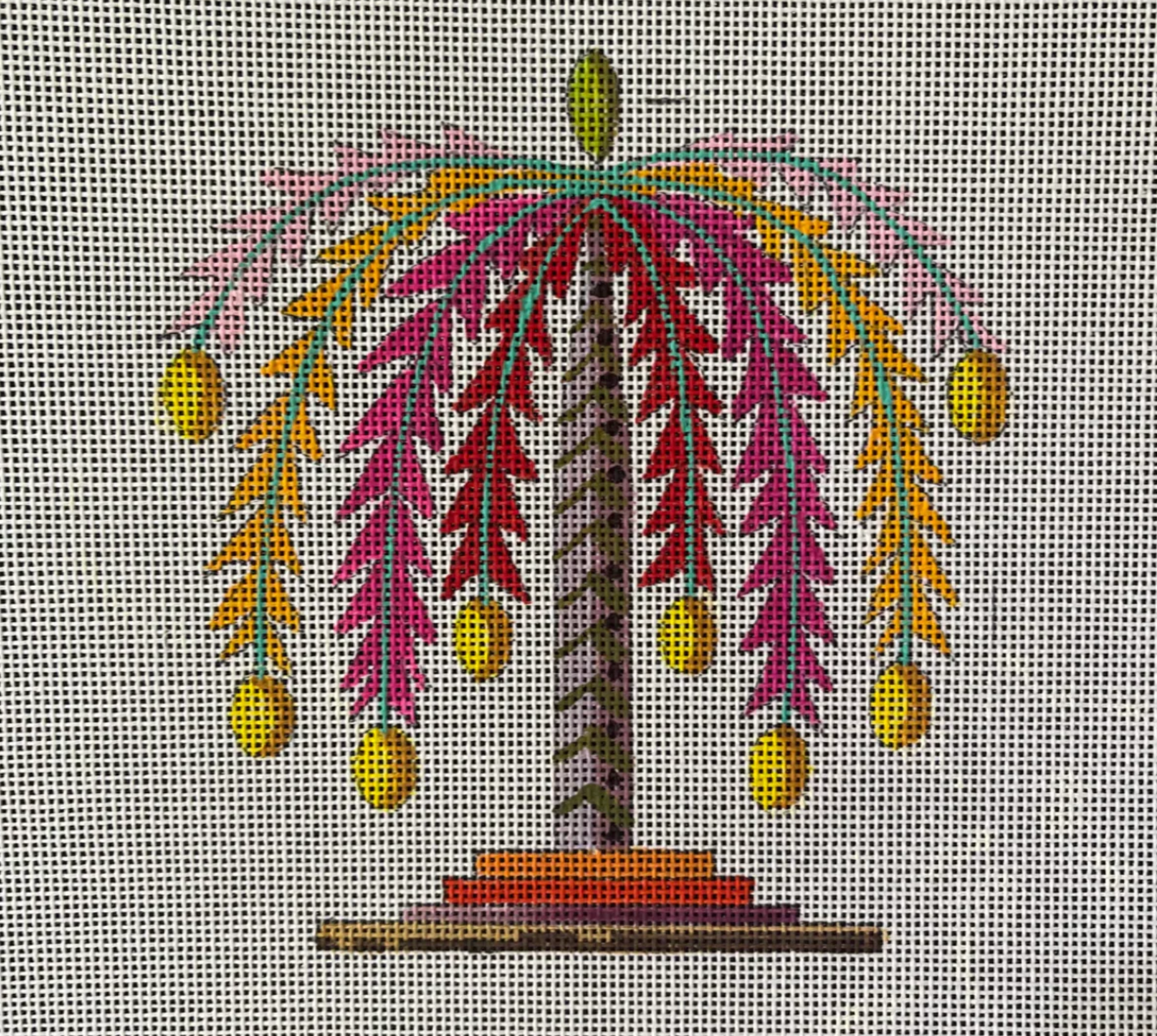Canvas COLORFUL PALM    IN710   5.5X5"