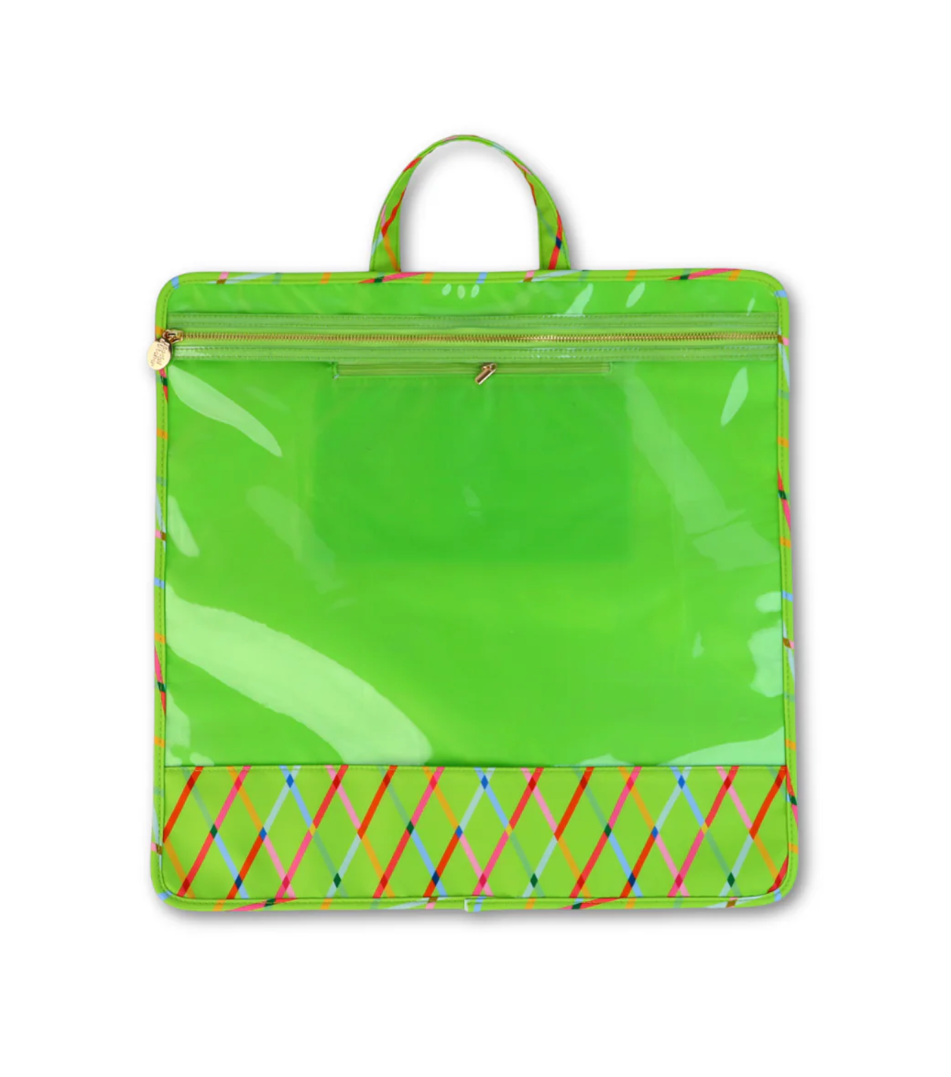 Accessories 18X8" PROJECT BAG  -  GREEN LATTICE
