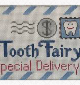 Canvas TOOTH FAIRY LETTER WITH POCKET   - BLUE  109B   3.5X5.5"