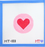 Canvas BEGINNER HEART MINI   MT103   3.5X3"