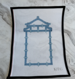Canvas BLUE BAMBOO FRAME   K132    7X10.5"
