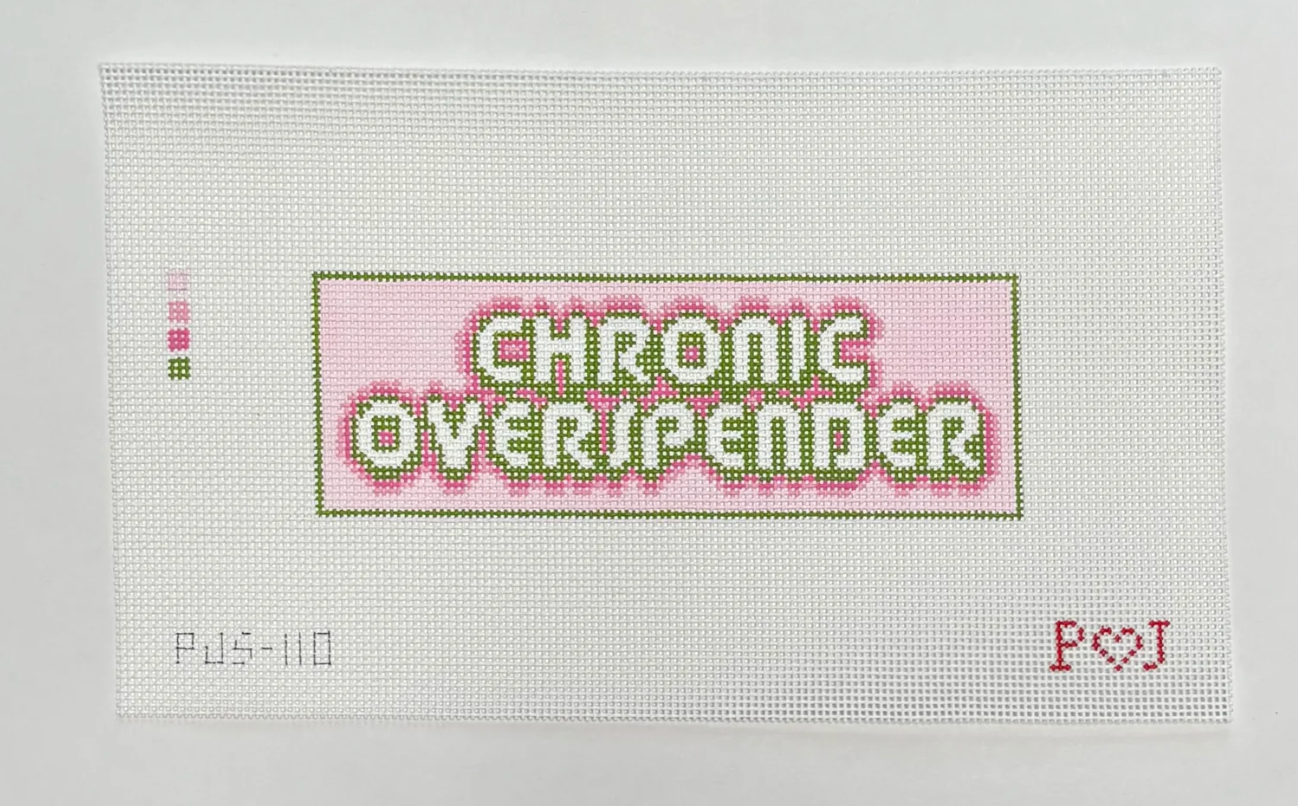 Canvas CHRONIC OVERSPENDER  PJS110  8X3