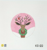 Canvas BEDECKED BLITZEN  KC22  4"ROUND