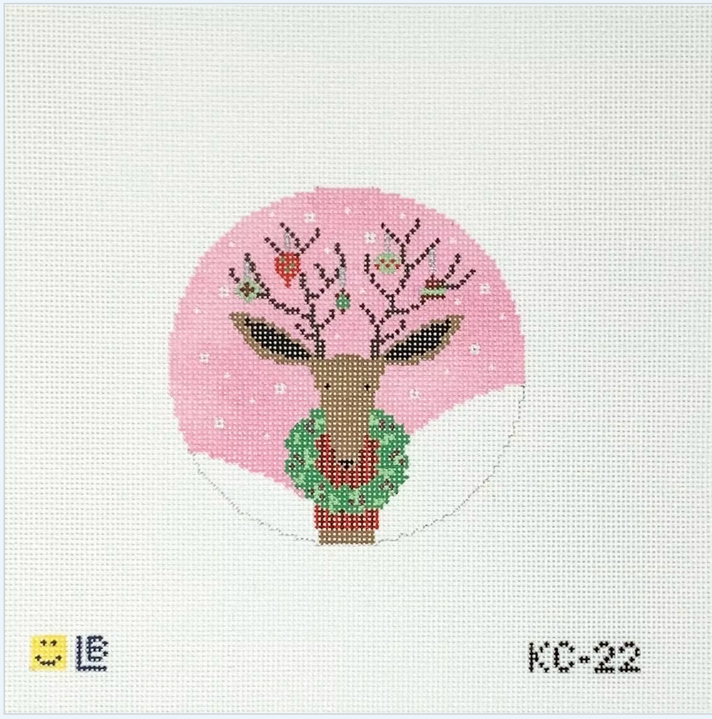Canvas BEDECKED BLITZEN  KC22  4"ROUND