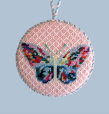 Canvas BUTTERFLY  4"ROUND