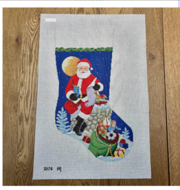 Canvas CHIMNEY  MOONLIT REST  STOCKING 3276