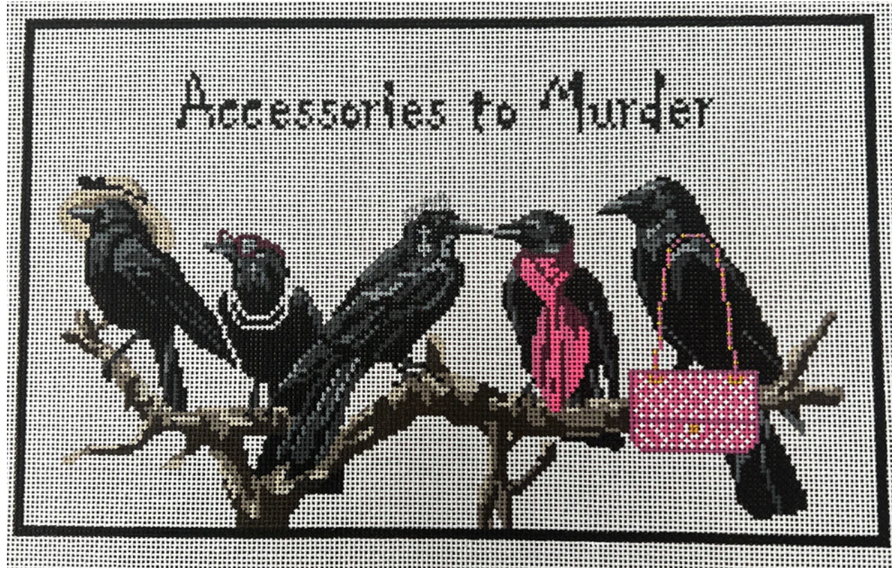Canvas ACCESSORIES TO MURDER  KW141   6X10"