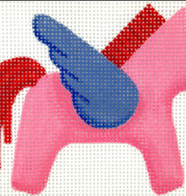 Canvas HERMES PEGASUS  BAG CHARM -PINK/RED/BLUE  OM450