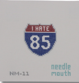 Canvas I HATE I-85    NM11   2X2"