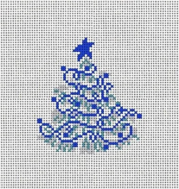Canvas BLUE AND WHITE TREE  MCD30  4X4