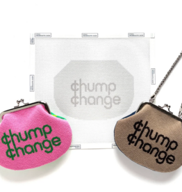 Canvas KISS LOCK BAG - CHUMP CHANGE   JS322A   5.2X7"