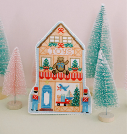 Canvas CHRISTMAS VILLAGE - TOY SHOP   5.75X8.5"