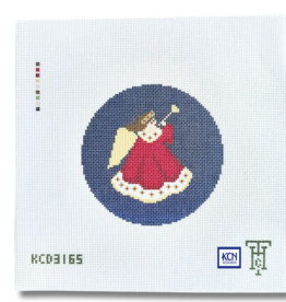 Canvas GLORIA ANGEL - RED  KCD3165  5"ROUND