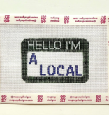Canvas HELLO I'M A LOCAL  TT21   3X2"