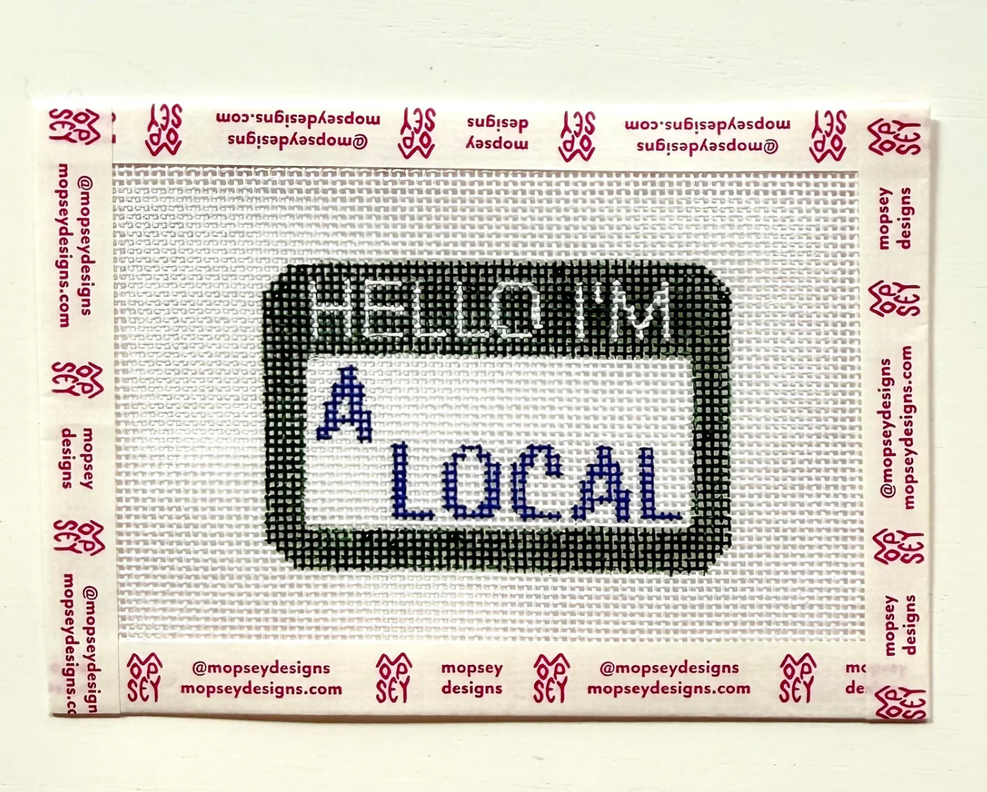 Canvas HELLO I'M A LOCAL  TT21   3X2"