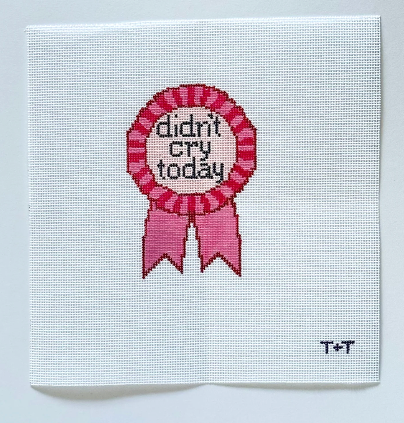 Canvas DIDN'T CRY TODAY   BADGE  TT12  3X4"