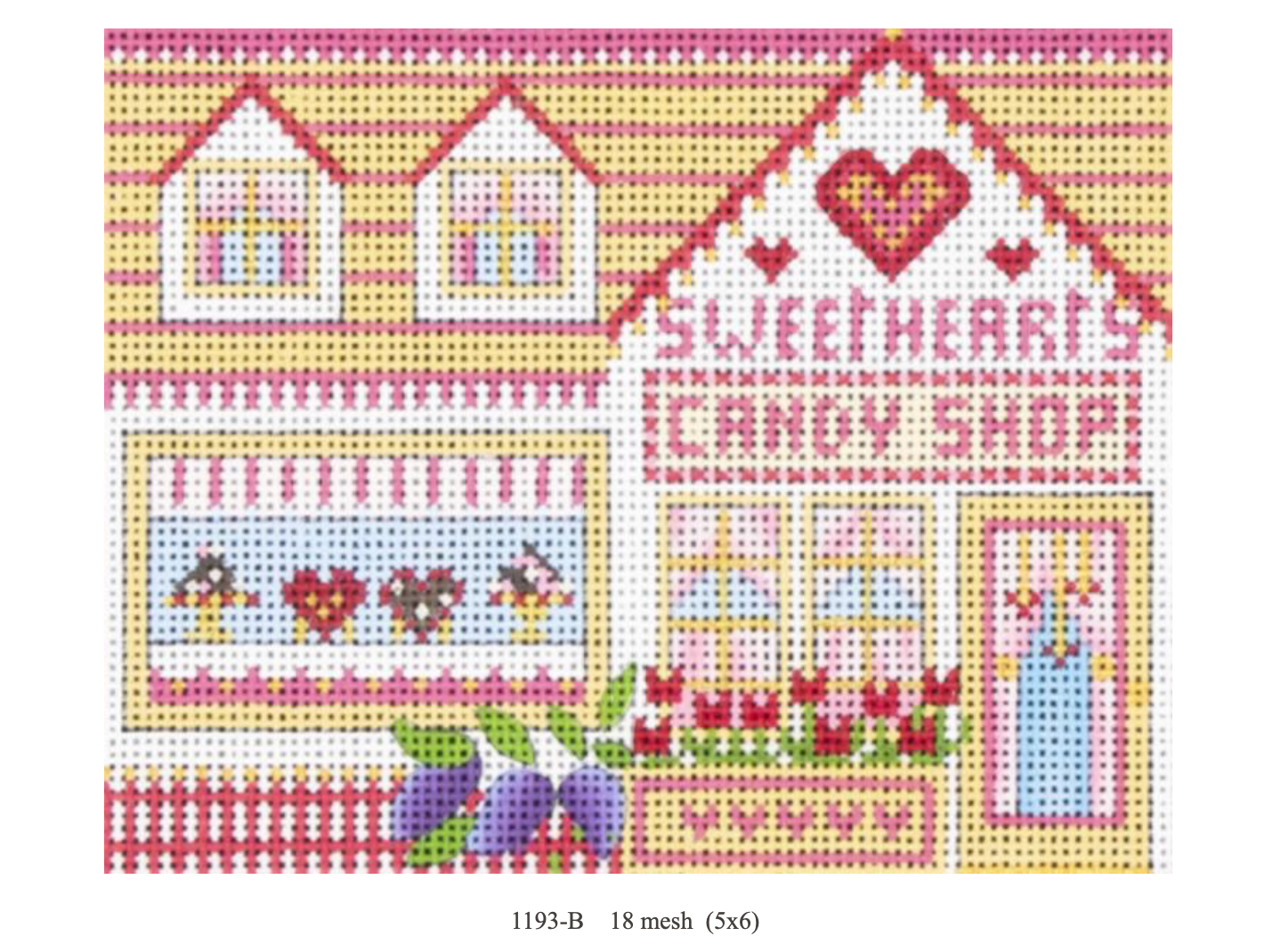 Canvas THIMBELINA  HEARTS TOWN SERIES  -  SWEETHEARTS  1193B  5X6"